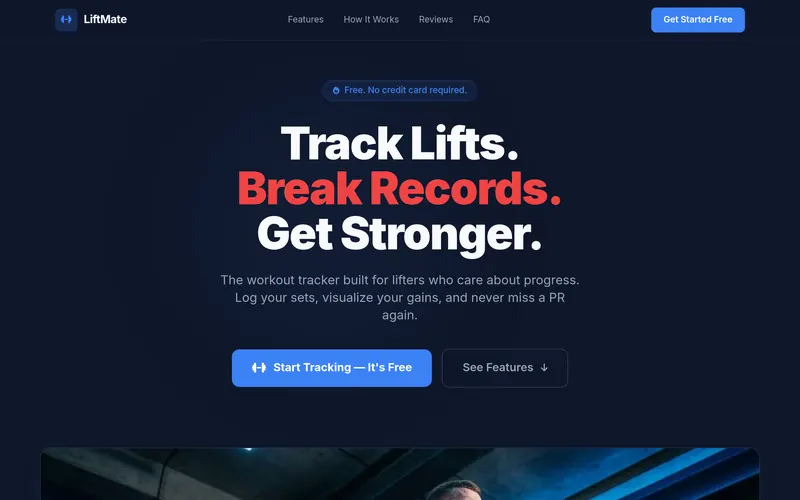 LiftMate homepage