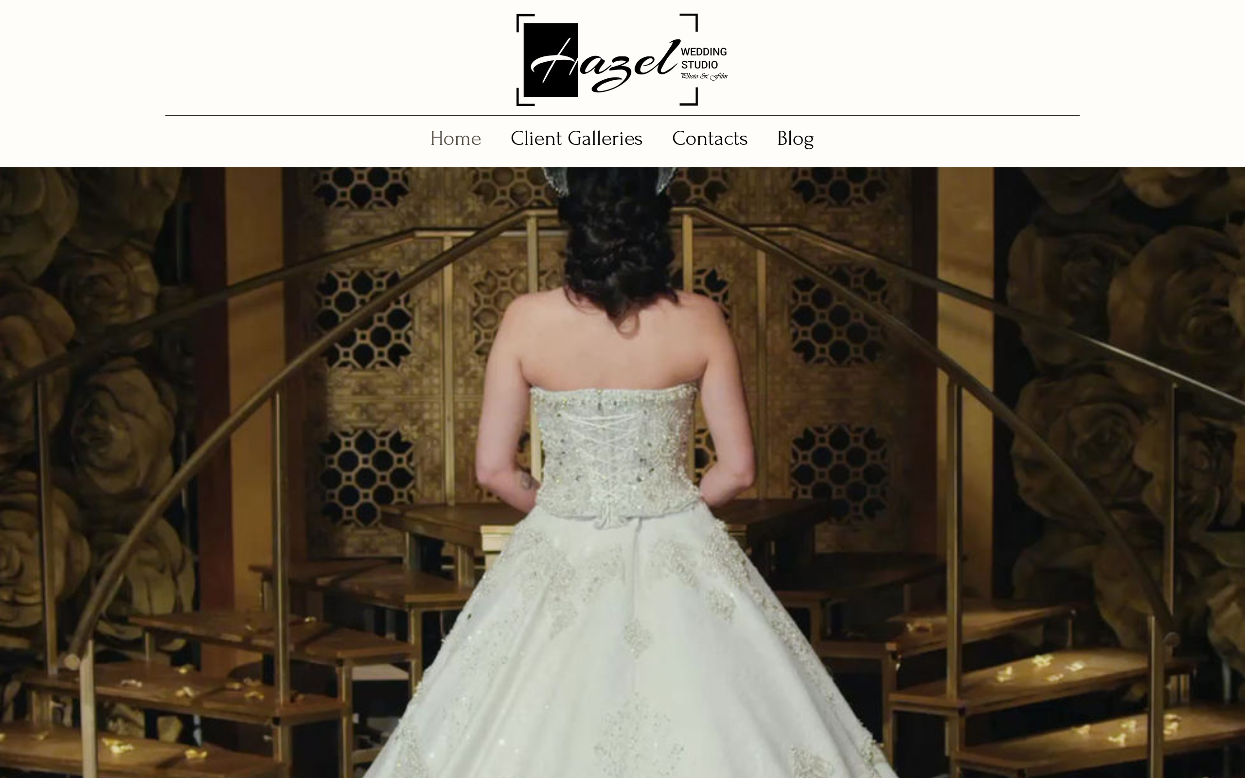 Hazel Wedding Studio · Brand Site live screenshot