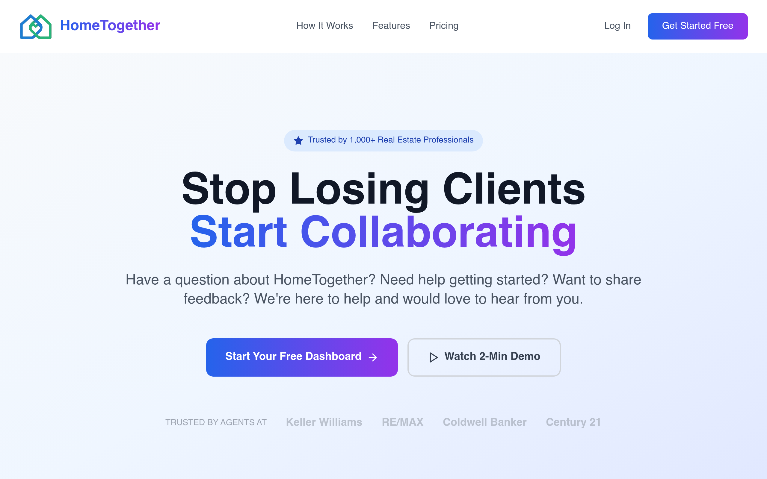 HomeTogether · Real Estate live screenshot